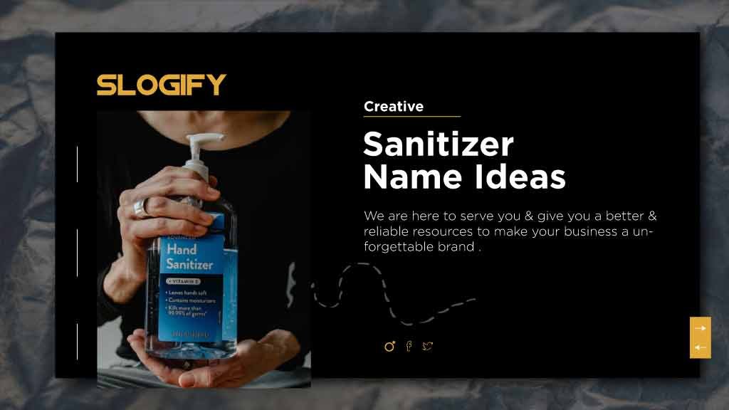 hand sanitizer name ideas