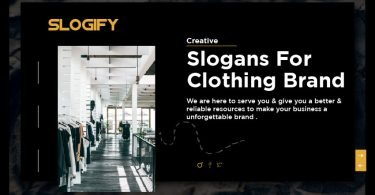 Slogan for clothing brand
