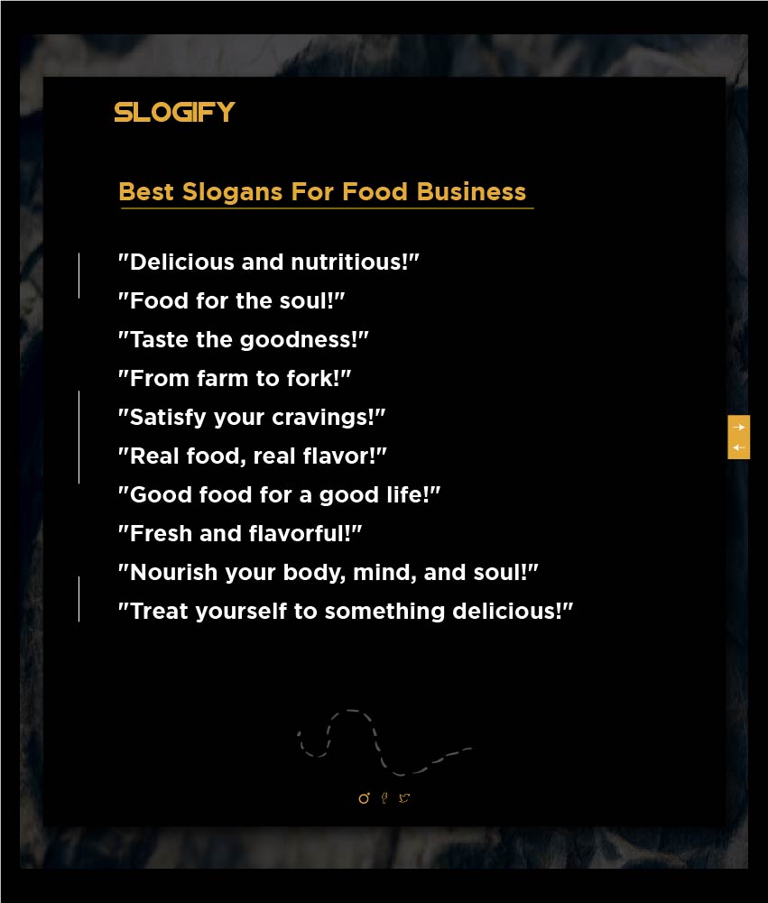 Food Company Slogans