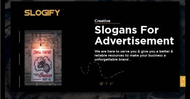 Slogan for Advertisement
