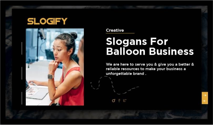 Slogan for Balloon Business