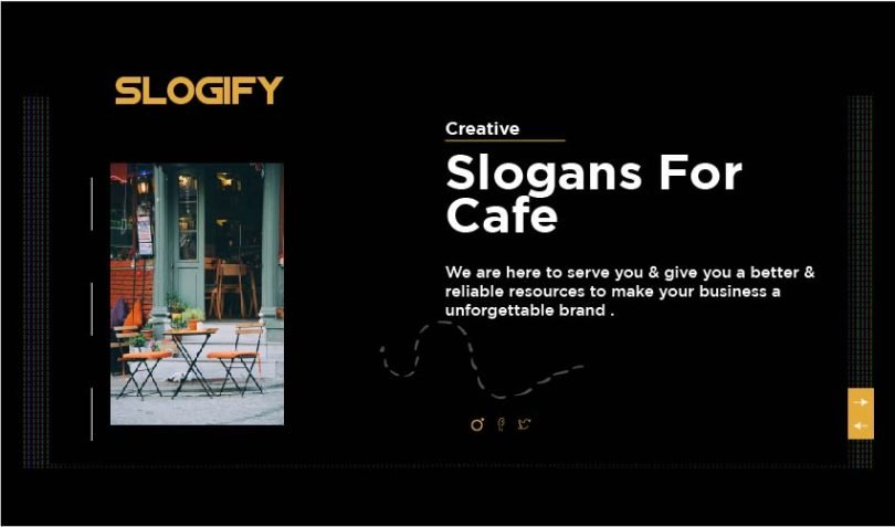 Slogan for Cafe
