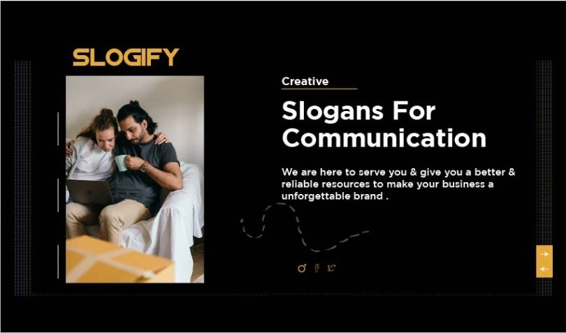 Slogan for Communication