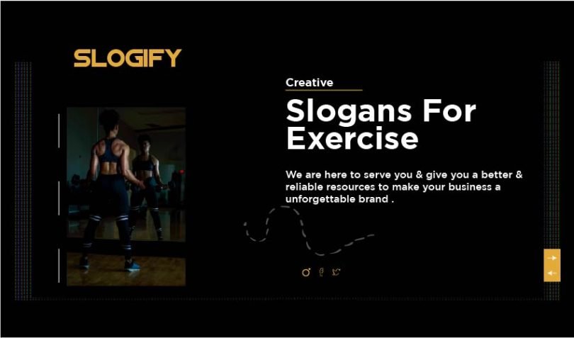 Slogan for Exercise