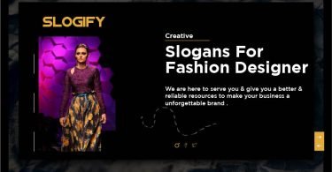 Slogan for Fashion Designer