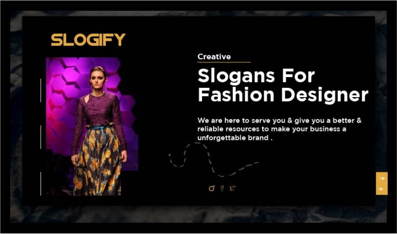 Slogan for Fashion Designer