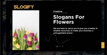 Slogan for Flowers