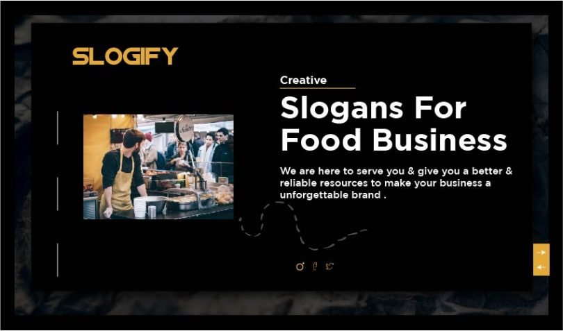 Slogan for Food Business