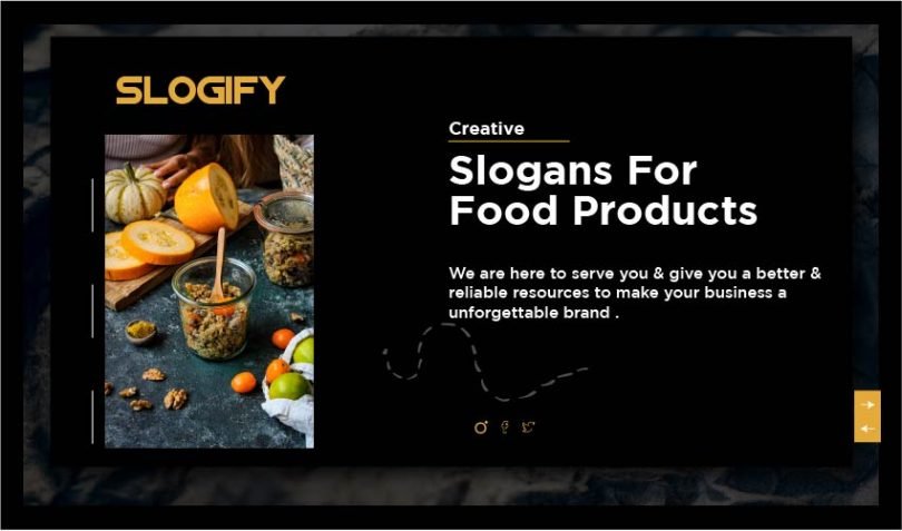 Slogan for Food Products