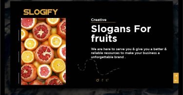 Slogan for Fruits