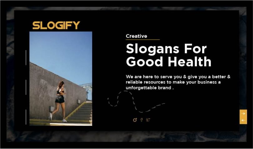 Slogan for Good Health