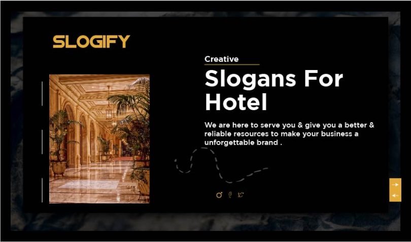 Slogan for Hotel