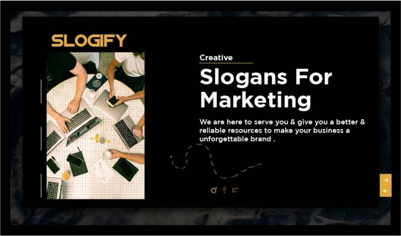 Slogan for Marketing