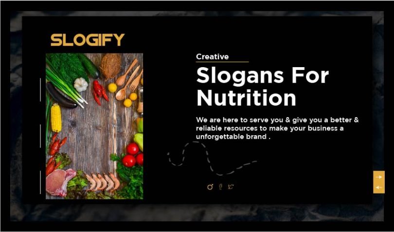 Slogan for Nutrition