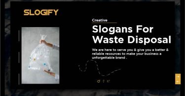 Slogan for Proper Waste Disposal