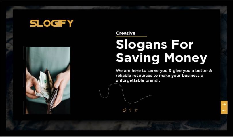 Slogan for Saving Money