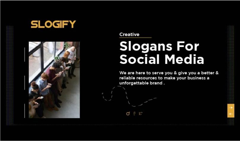 Slogan for Social Media