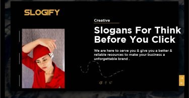 Slogan for Think Before you Click