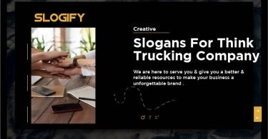 Slogan for Trucking Company