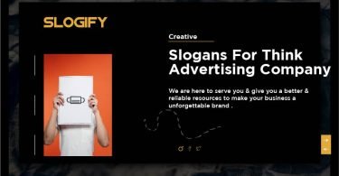 Slogans for advertising company