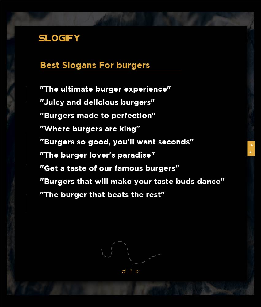burger tagline