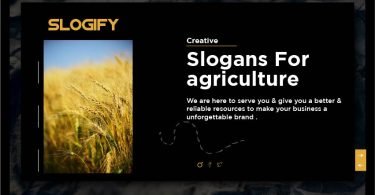 slogan for agriculture