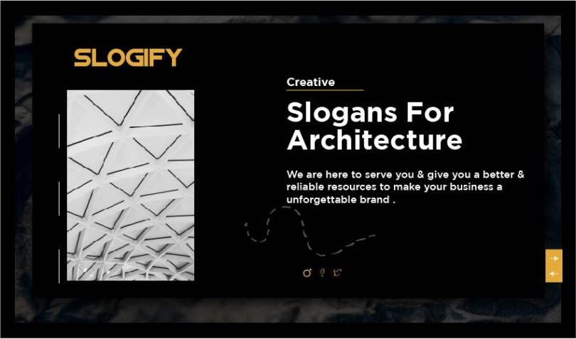 slogan for architecture