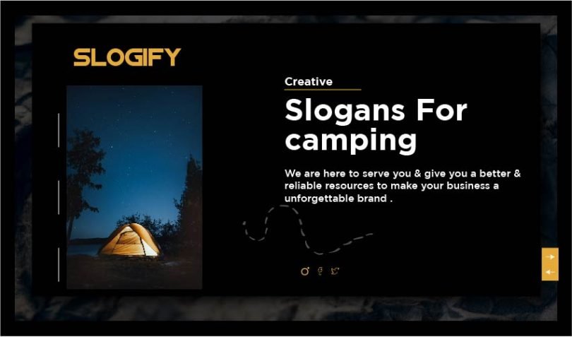 slogan for camping