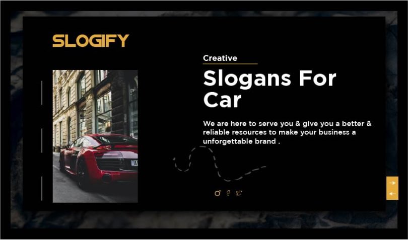 slogan for car