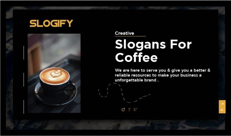 slogan for coffee