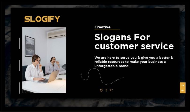 slogan for customer service