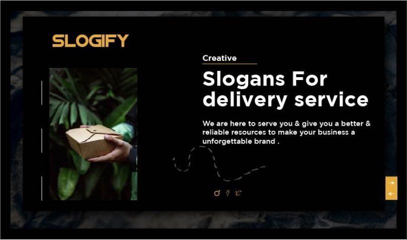 slogan for delivery service
