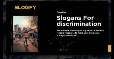 slogan for discrimination