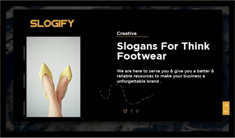 slogan for footwear