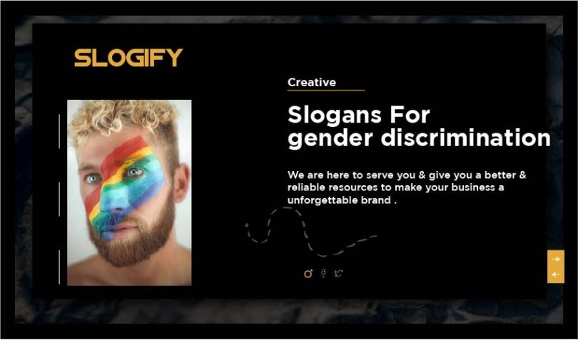 slogan for gender discrimination