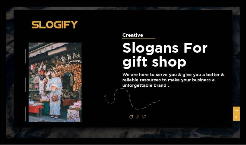slogan for gift shop