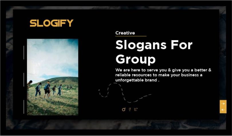 slogan for group