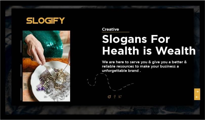 slogan for health is wealth