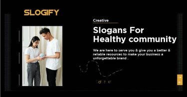 slogan for healthy community