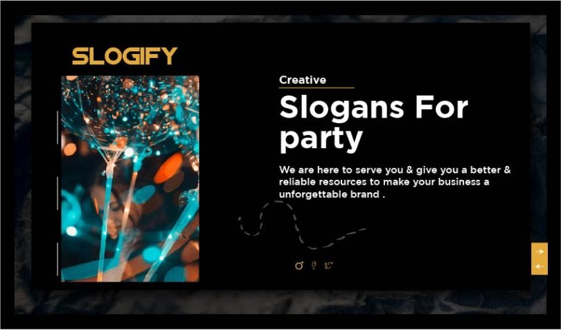 slogan for party