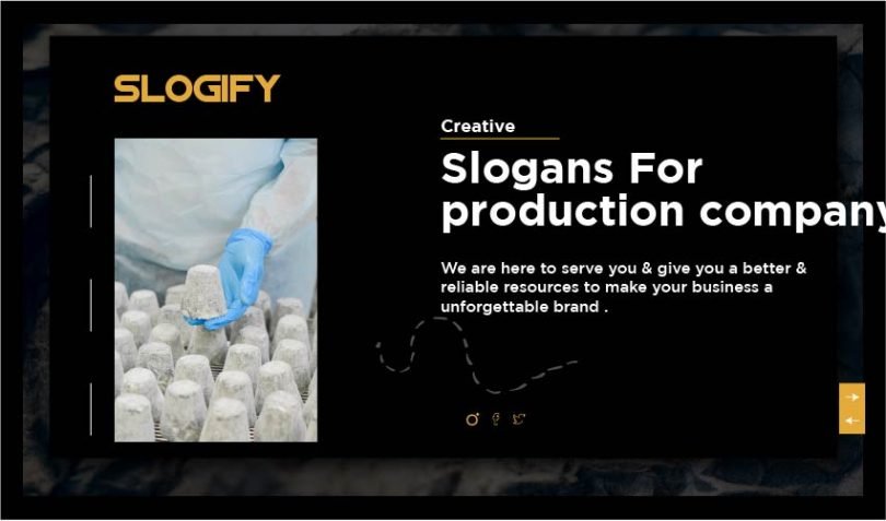 slogan for production company