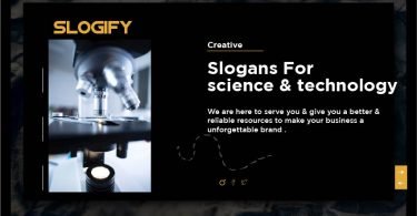 slogan for science and technology