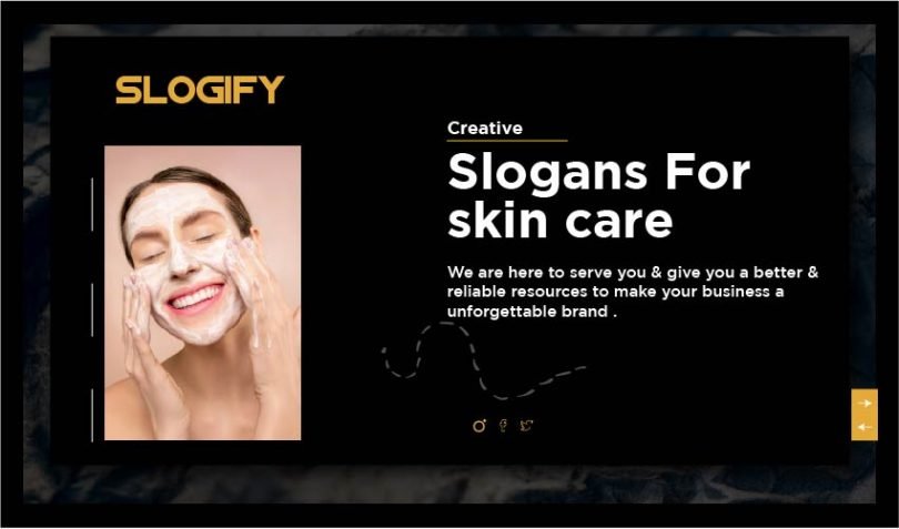 slogan for skin care