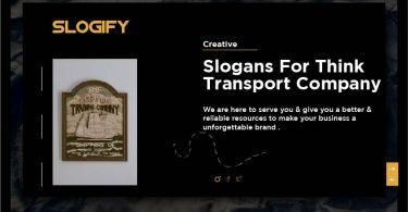 slogan for transport company