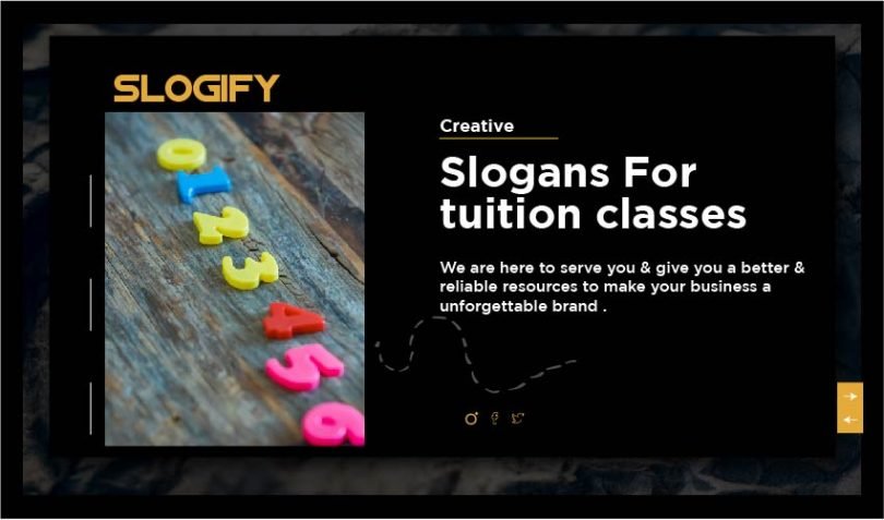 slogan for tuition classes