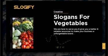 slogan for vegetables