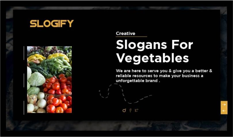 slogan for vegetables