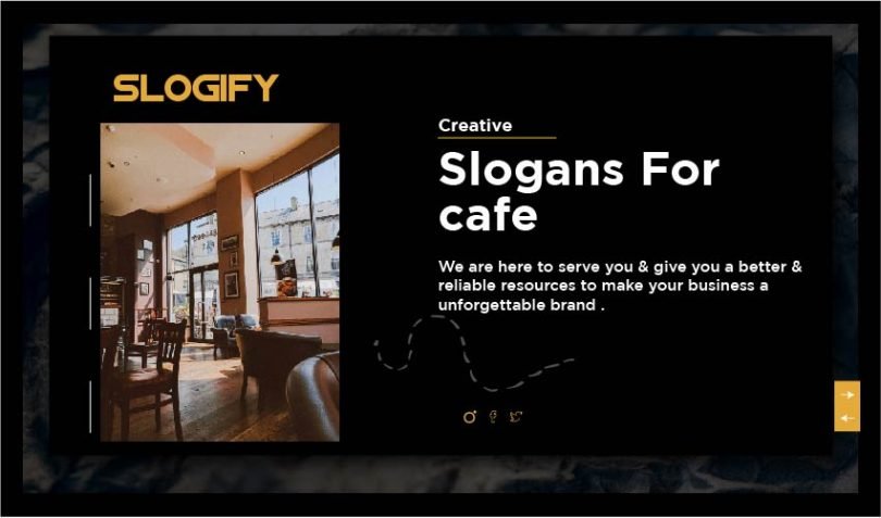slogans for cafe