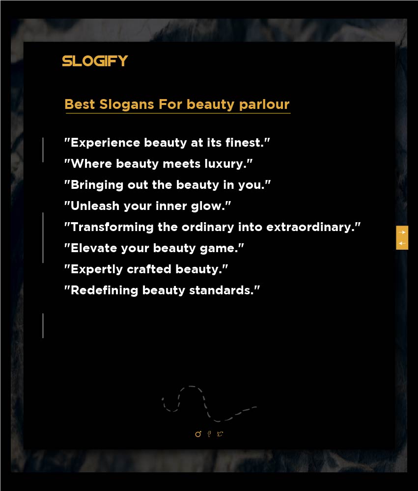Best tagline for beauty parlour