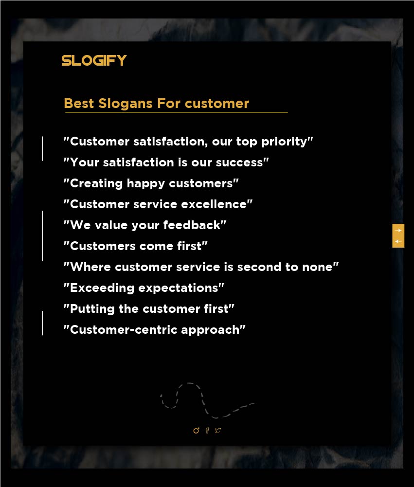 Customer service slogans